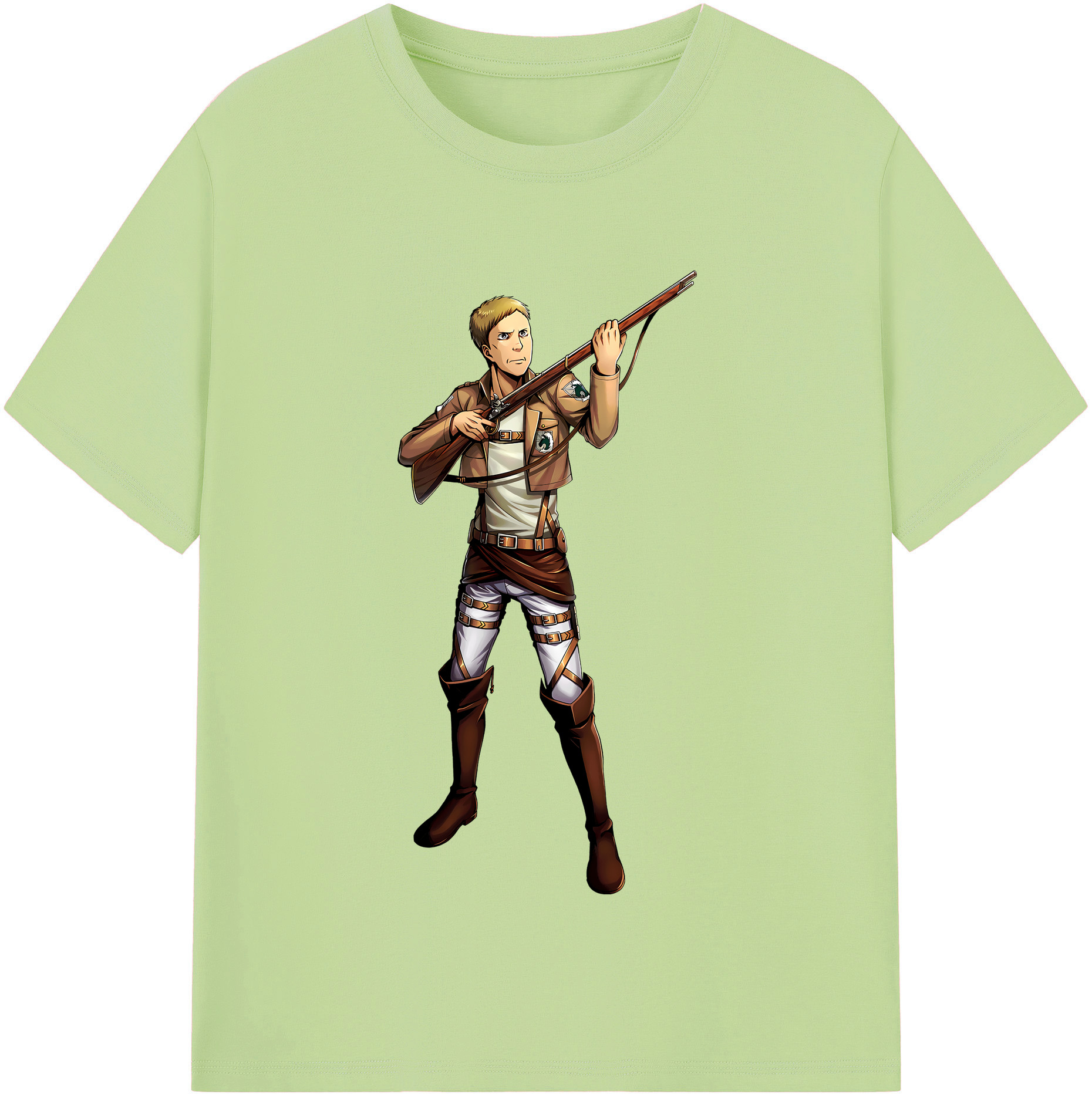 （画像用） 進撃の巨人 Attack on Titan 綿100％半袖Tシャツ（フロントプリント）